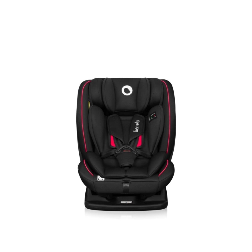 Lionelo - Seggiolino auto AART i-Dimensioni 40-150 cm nero/rosso