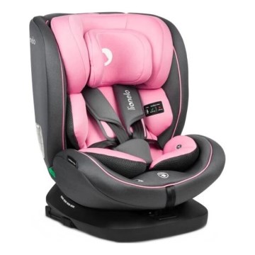Lionelo - Seggiolino auto BASTIAAN i-Dimensioni 40-150 cm grigio/rosa