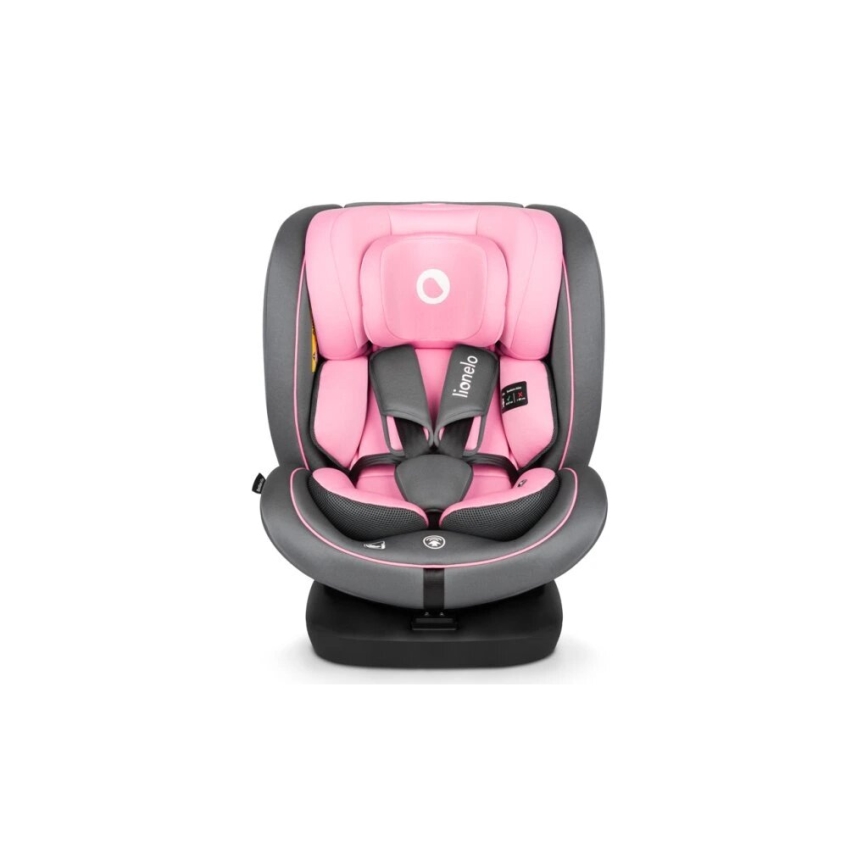 Lionelo - Seggiolino auto BASTIAAN i-Dimensioni 40-150 cm grigio/rosa