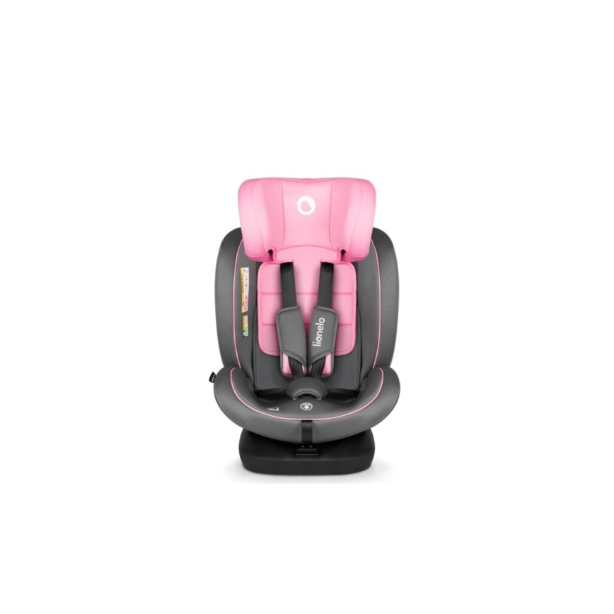 Lionelo - Seggiolino auto BASTIAAN i-Dimensioni 40-150 cm grigio/rosa