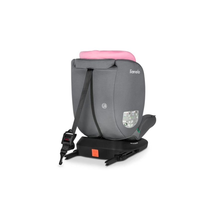 Lionelo - Seggiolino auto BASTIAAN i-Dimensioni 40-150 cm grigio/rosa