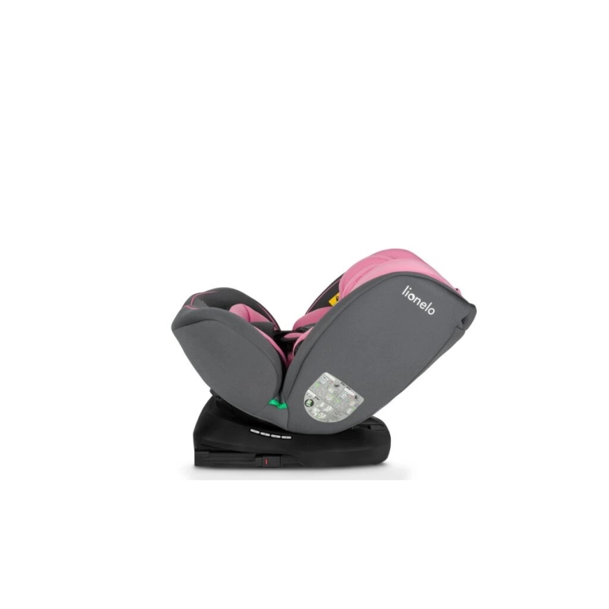 Lionelo - Seggiolino auto BASTIAAN i-Dimensioni 40-150 cm grigio/rosa