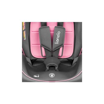 Lionelo - Seggiolino auto BASTIAAN i-Dimensioni 40-150 cm grigio/rosa