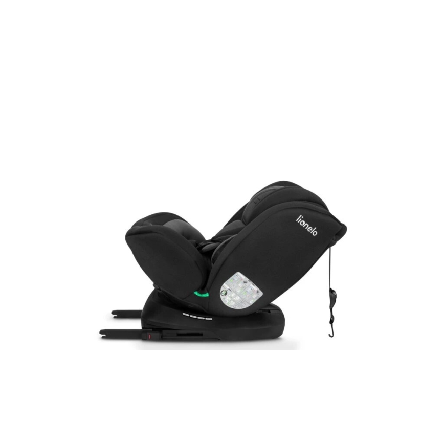 Lionelo - Seggiolino auto BASTIAAN i-Dimensioni 40-150 cm nero/grigio