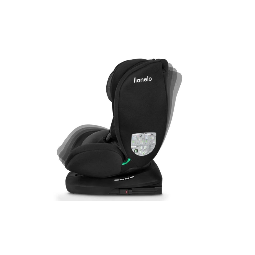 Lionelo - Seggiolino auto BASTIAAN i-Dimensioni 40-150 cm nero/grigio