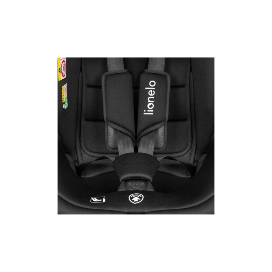 Lionelo - Seggiolino auto BASTIAAN i-Dimensioni 40-150 cm nero/grigio