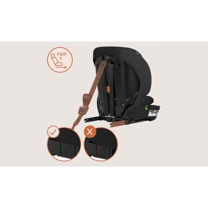 Lionelo - Seggiolino auto BILLY i-Size 76-150 cm Nero Carbonio
