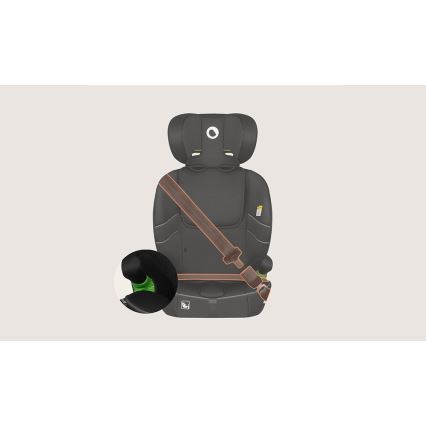 Lionelo - Seggiolino auto BILLY i-Size 76-150 cm Nero Carbonio