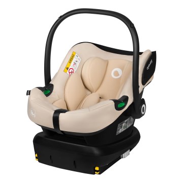 Lionelo - Seggiolino auto con base ASTRID SET i-Size 40-87 cm Beige Sabbia