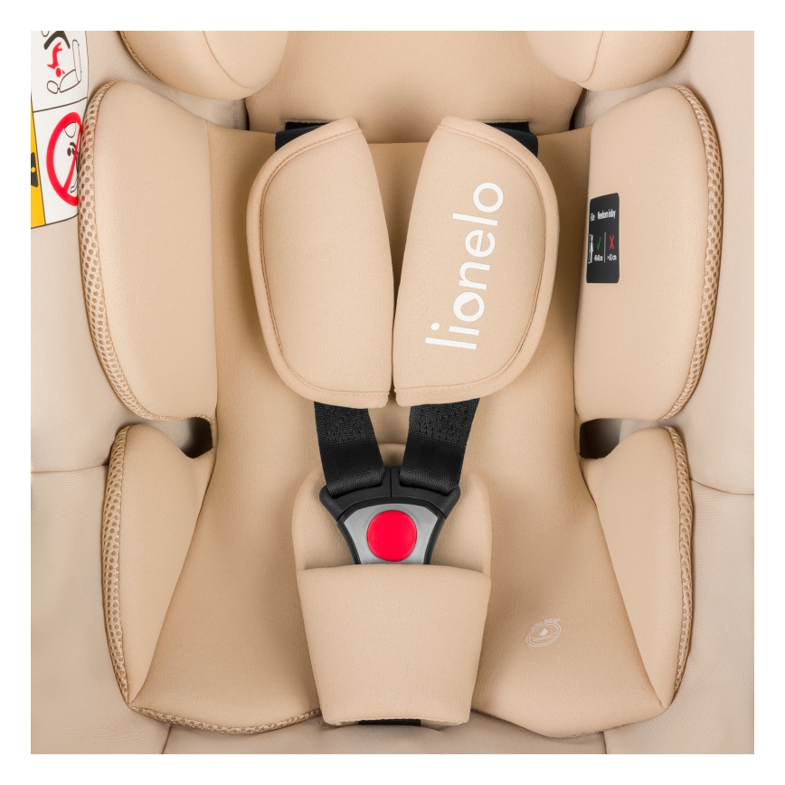 Lionelo - Seggiolino auto con base ASTRID SET i-Size 40-87 cm Beige Sabbia