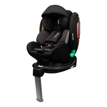 Lionelo - Seggiolino auto con base girevole ANTOON PLUS i-Size 40-105 cm Nero Onice