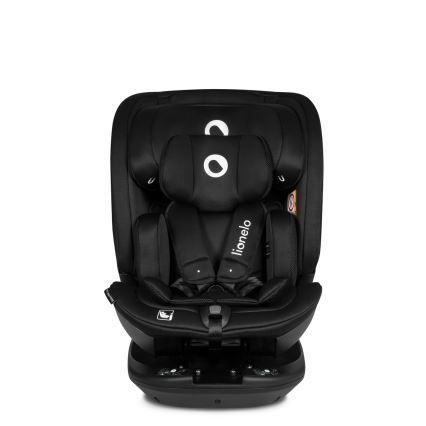 Lionelo - Seggiolino auto con base girevole BASTIAAN i-Size 40-150 cm Black Carbon