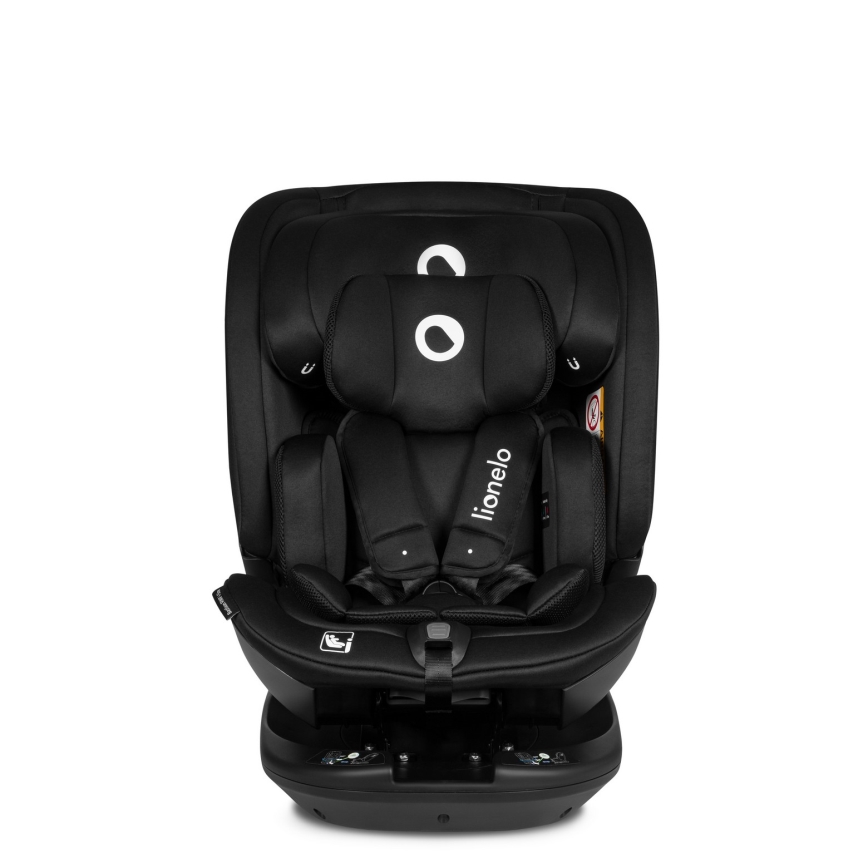 Lionelo - Seggiolino auto con base girevole BASTIAAN i-Size 40-150 cm Black Carbon
