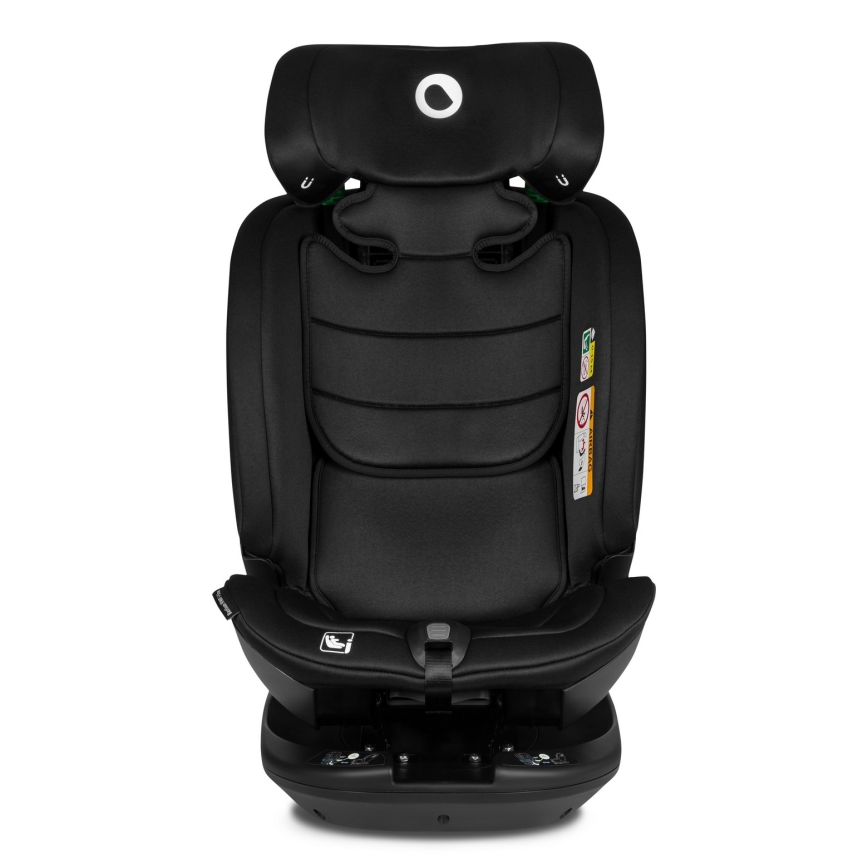 Lionelo - Seggiolino auto con base girevole BASTIAAN i-Size 40-150 cm Black Carbon