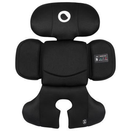 Lionelo - Seggiolino auto con base girevole BASTIAAN i-Size 40-150 cm Black Carbon