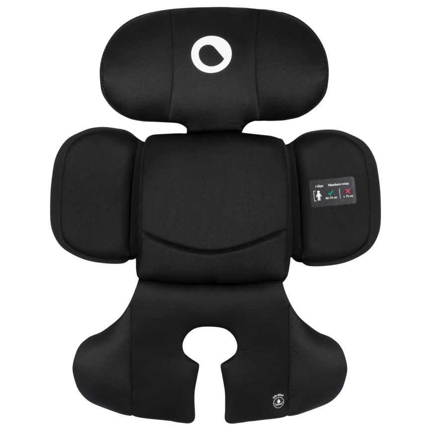 Lionelo - Seggiolino auto con base girevole BASTIAAN i-Size 40-150 cm Black Carbon
