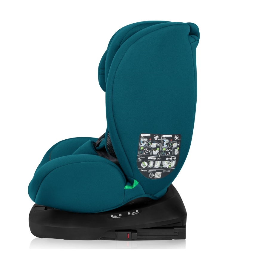 Lionelo - Seggiolino auto con base girevole BASTIAAN i-Size 40-150 cm Blu Indaco