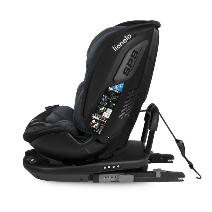 Lionelo - Seggiolino auto con base girevole BASTIAAN i-Size 40-150 cm Grey Stone