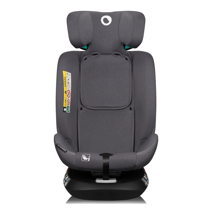 Lionelo - Seggiolino auto con base girevole BASTIAAN ONE i-Size 40-150 cm Grigio Pietra