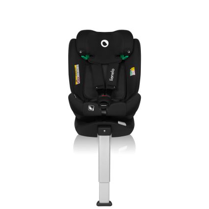 Lionelo - Seggiolino auto con base girevole BRAAM AIR i-Size 40-150 cm Nero carbone