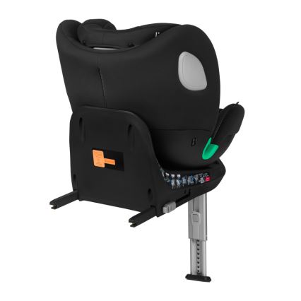 Lionelo - Seggiolino auto con base girevole BRAAM AIR i-Size 40-150 cm Nero carbone