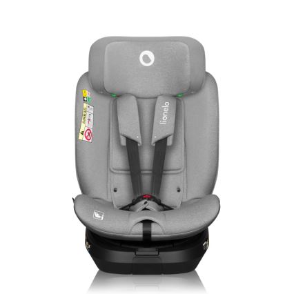 Lionelo - Seggiolino auto con base girevole BRAVE i-Size 40-150 cm Grigio Pietra
