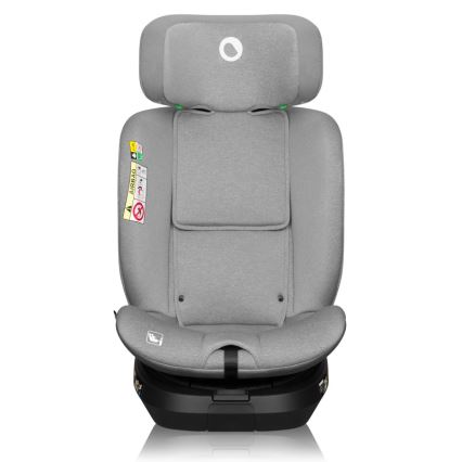 Lionelo - Seggiolino auto con base girevole BRAVE i-Size 40-150 cm Grigio Pietra