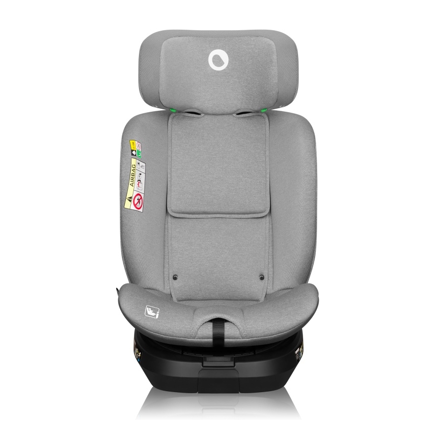 Lionelo - Seggiolino auto con base girevole BRAVE i-Size 40-150 cm Grigio Pietra