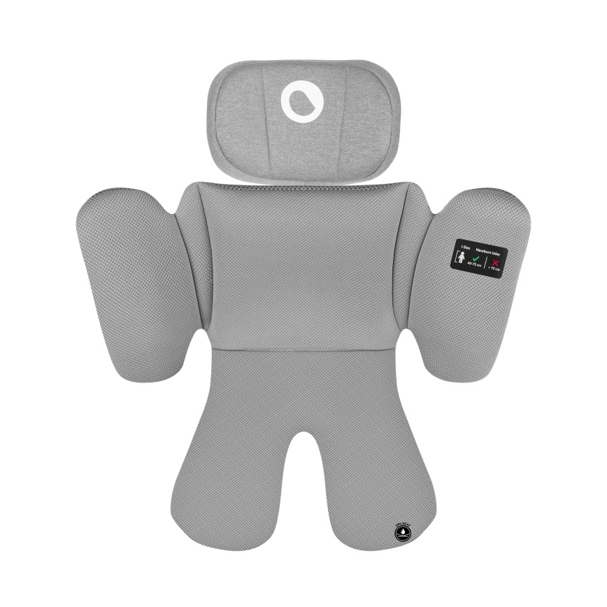 Lionelo - Seggiolino auto con base girevole BRAVE i-Size 40-150 cm Grigio Pietra
