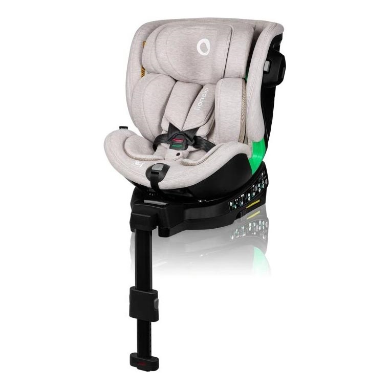 Lionelo - Seggiolino auto con base girevole HARMONY i-Dimensioni 40-150 cm beige