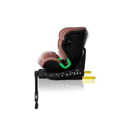 Lionelo - Seggiolino auto con base girevole HARMONY i-Dimensioni 40-150 cm color mattone