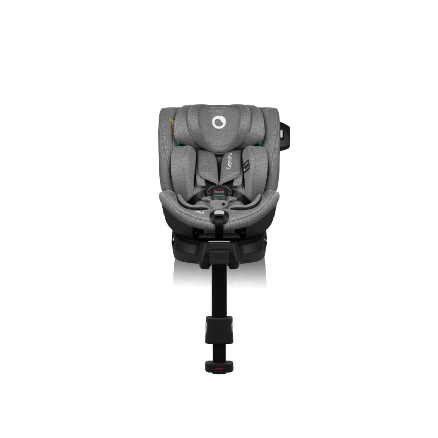 Lionelo - Seggiolino auto con base girevole HARMONY i-Dimensioni 40-150 cm grigio