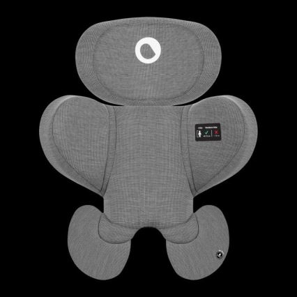 Lionelo - Seggiolino auto con base girevole HARMONY i-Dimensioni 40-150 cm grigio