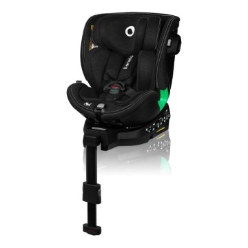 Lionelo - Seggiolino auto con base girevole HARMONY i-Dimensioni 40-150 cm nero