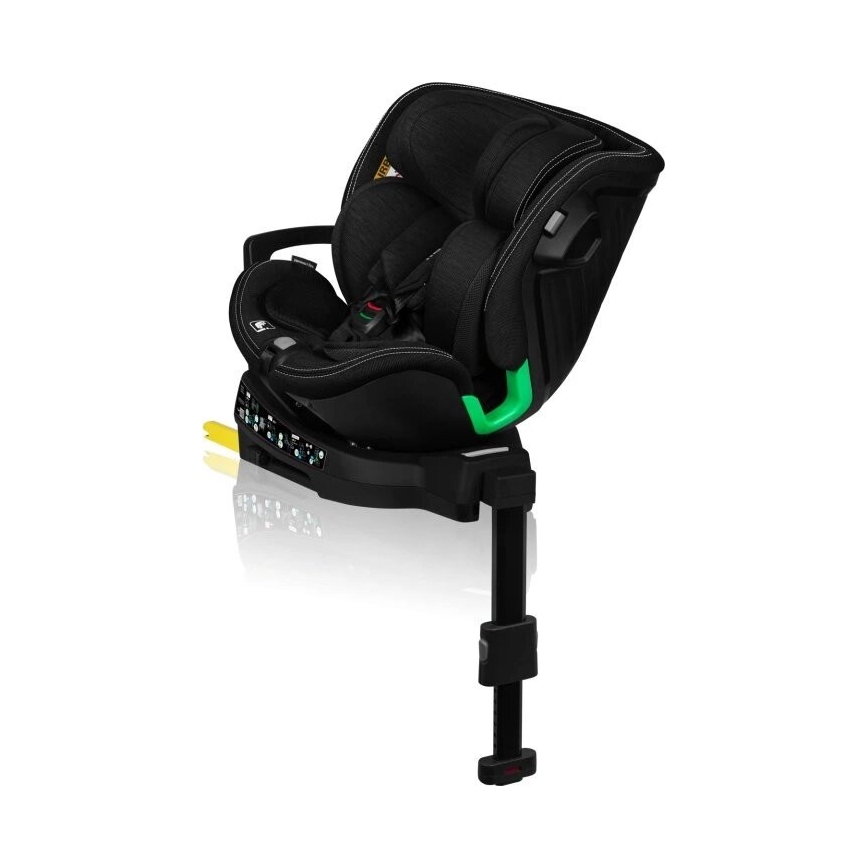 Lionelo - Seggiolino auto con base girevole HARMONY i-Dimensioni 40-150 cm nero