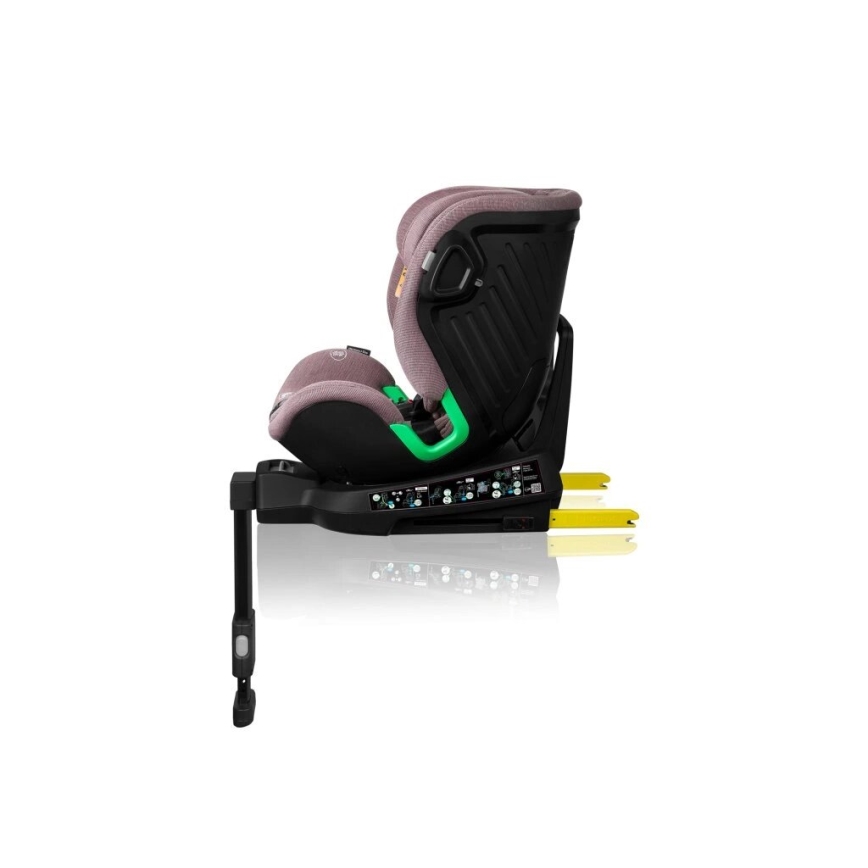 Lionelo - Seggiolino auto con base girevole HARMONY i-Dimensioni 40-150 cm rosa