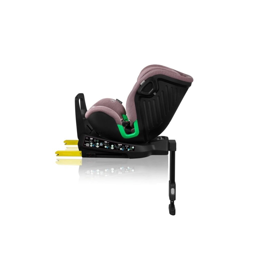 Lionelo - Seggiolino auto con base girevole HARMONY i-Dimensioni 40-150 cm rosa