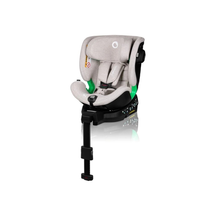 Lionelo - Seggiolino auto con base girevole HARMONY i-Size 40-150 cm beige