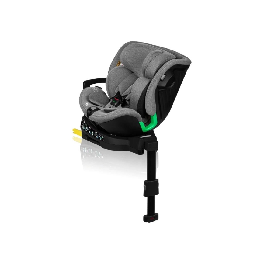 Lionelo - Seggiolino auto con base girevole HARMONY i-Size 40-150 cm grigio