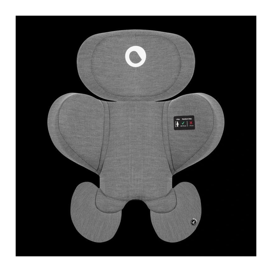 Lionelo - Seggiolino auto con base girevole HARMONY i-Size 40-150 cm nero/grigio