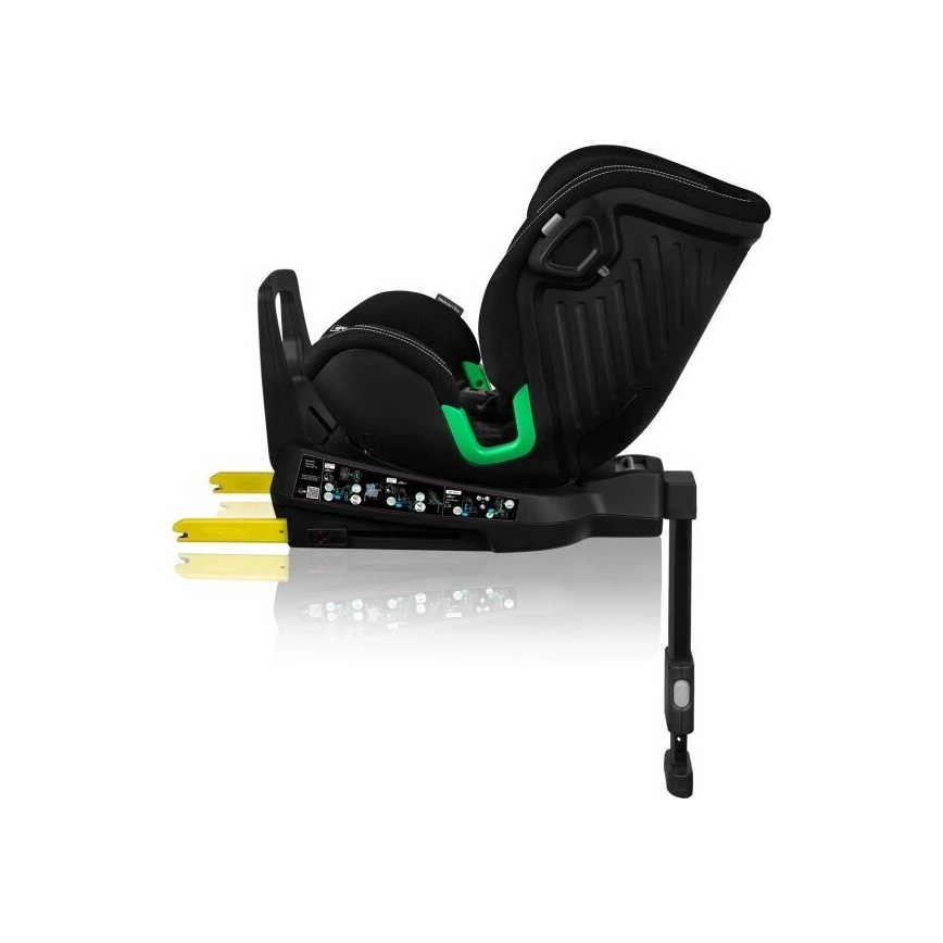 Lionelo - Seggiolino auto con base girevole HARMONY i-Size 40-150 cm nero