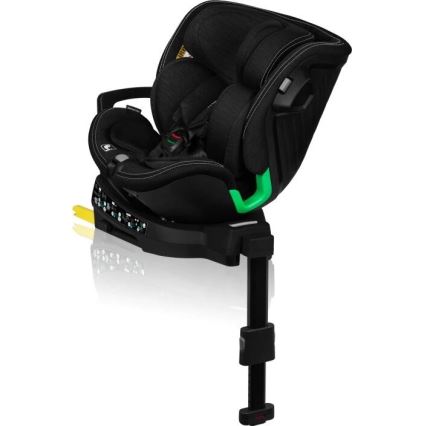 Lionelo - Seggiolino auto con base girevole HARMONY i-Size 40-150 cm nero