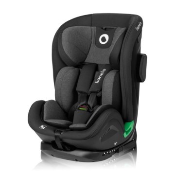 Lionelo - Seggiolino auto con base girevole HARPER i-Size 76-150 cm Black Carbon