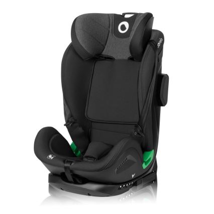 Lionelo - Seggiolino auto con base girevole HARPER i-Size 76-150 cm Black Carbon