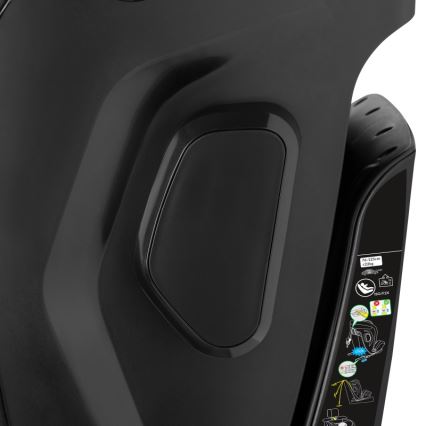 Lionelo - Seggiolino auto con base girevole HARPER i-Size 76-150 cm Black Carbon