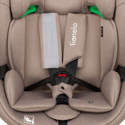 Lionelo - Seggiolino auto con base girevole LAVENDER i-Size 76-150 cm Beige Latte
