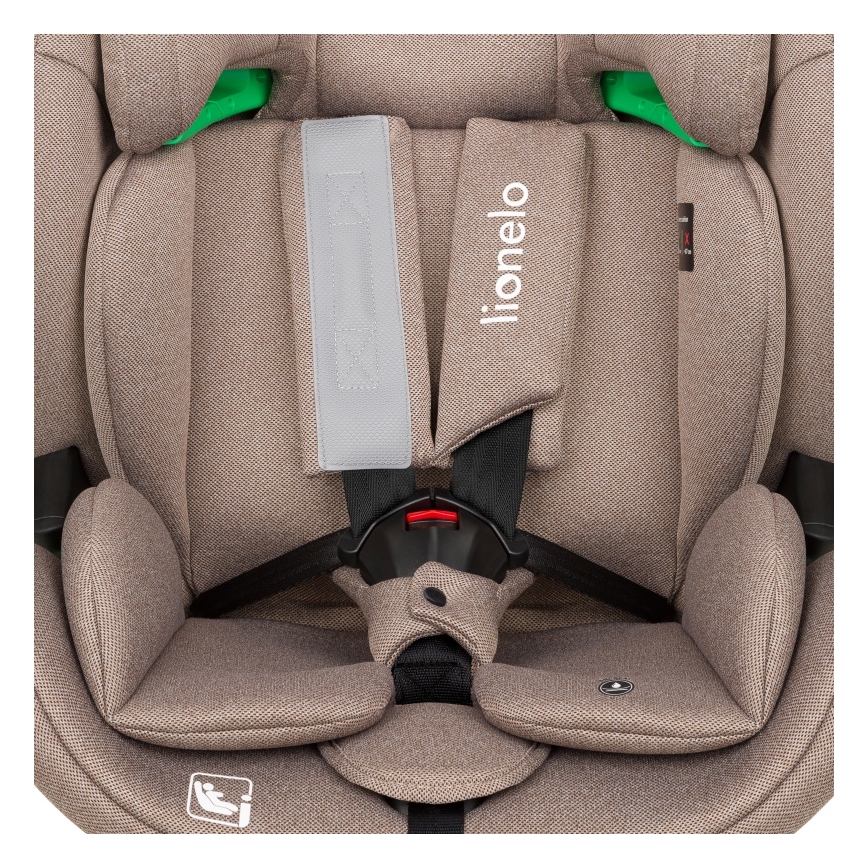Lionelo - Seggiolino auto con base girevole LAVENDER i-Size 76-150 cm Beige Latte
