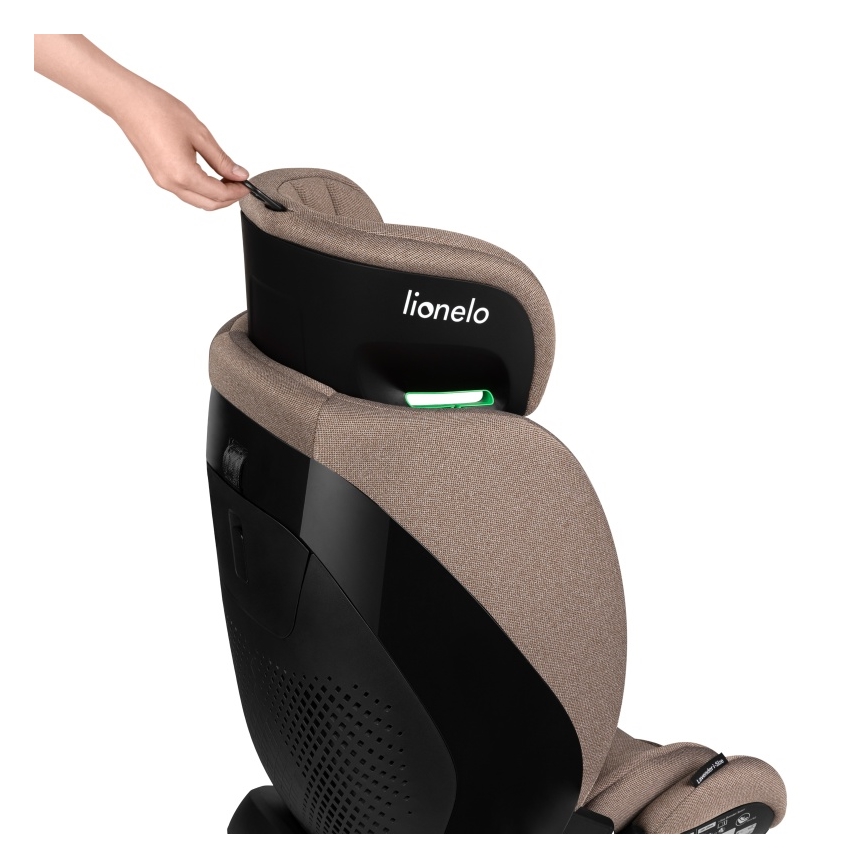 Lionelo - Seggiolino auto con base girevole LAVENDER i-Size 76-150 cm Beige Latte