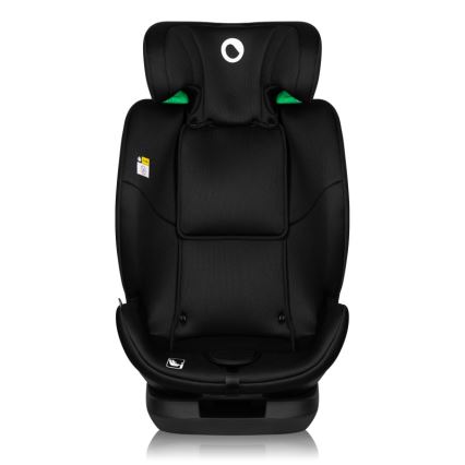 Lionelo - Seggiolino auto con base girevole LAVENDER i-Size 76-150 cm Nero Carbonio