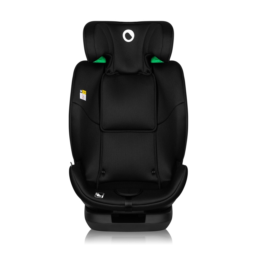 Lionelo - Seggiolino auto con base girevole LAVENDER i-Size 76-150 cm Nero Carbonio